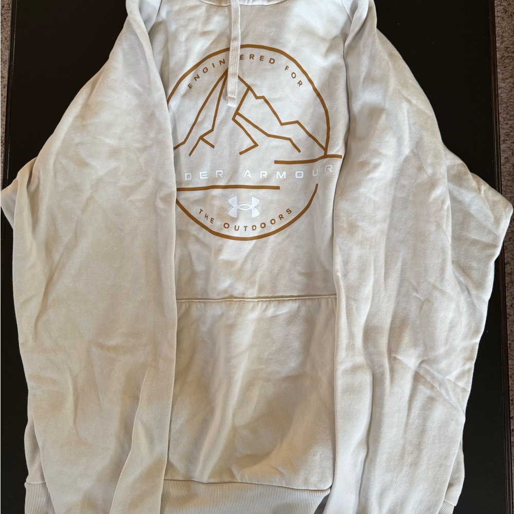 Under Armour Off-White Fleece Pullover